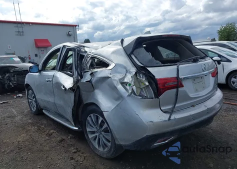 2014 Acura Mdx Technology Package z USA, uszkodzony, nr VIN 5FRYD4H44EB040093